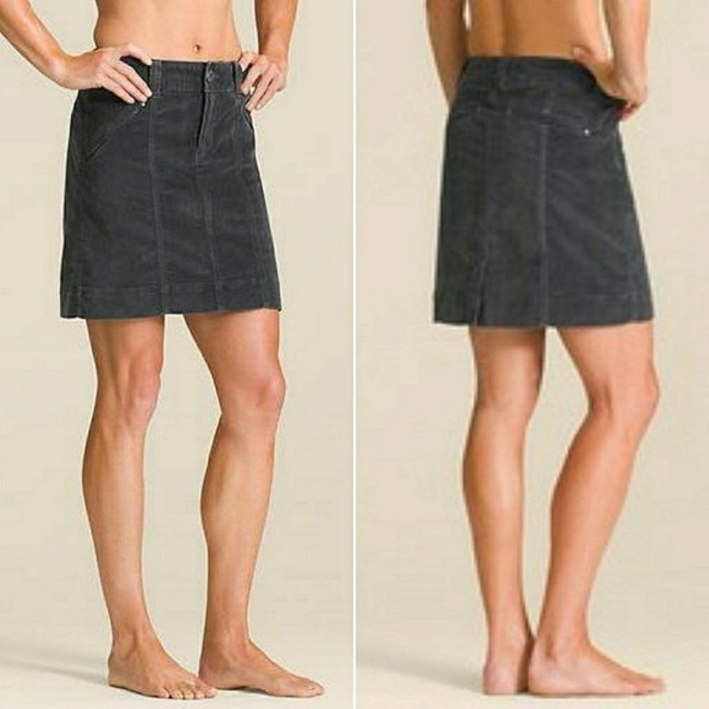 Athleta Roseville Washed Velvet Skirt | Black